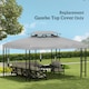 image 6 of Outsunny 3x4m Gazebo Replacement Roof Canopy 2 Tier Top UV Cover Patio Cream