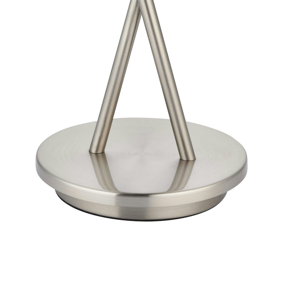 image 1 of Branco 2 Light Chrome & Smoked Glass Table Lamp