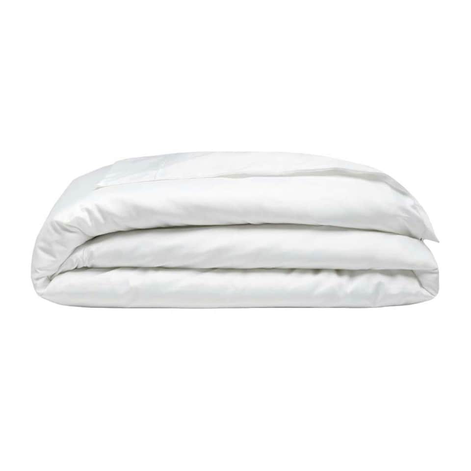 image 1 of Belledorm 400 Thread Count Egyptian Cotton Oxford Duvet Cover - White - Kingsize
