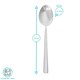 image 3 of Argon Tableware Tondo Stainless Steel Dessert Spoons - 21cm - Pack of 12