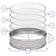 image 7 of Harbour Housewares 5-Filter Garden Riddle Sieve - 30cm