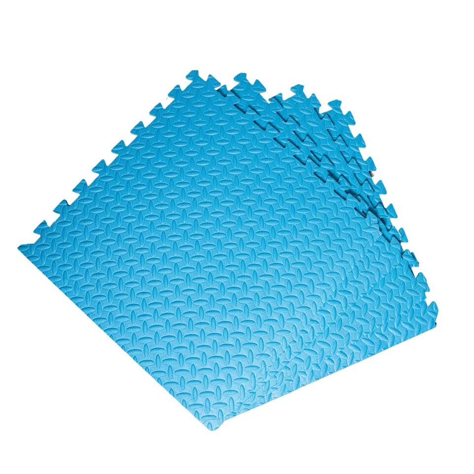 image 1 of Samuel Alexander Blue 8 Piece EVA Foam Floor Protective Tiles / Mats 60x60cm Each