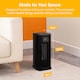 image 4 of Abode ACTH2005 Electric Heater 2000W Ceramic Tower Heater Digital Black
