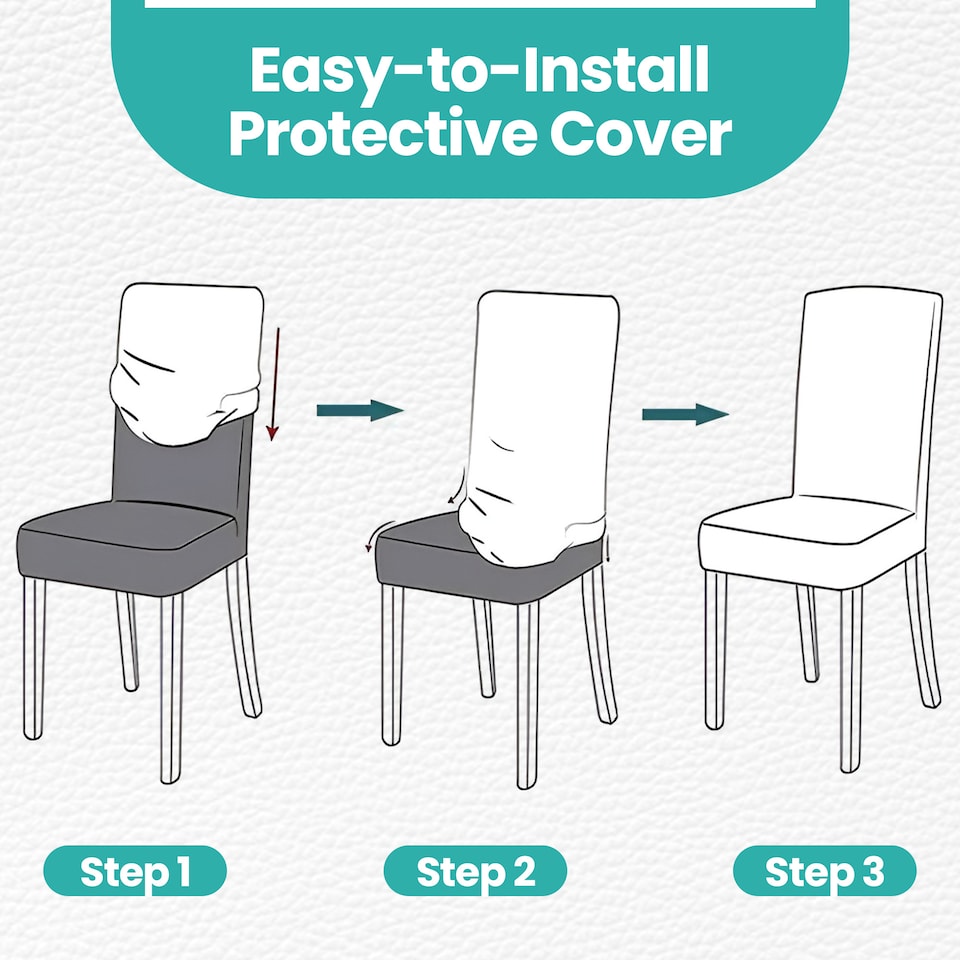 image 1 of High-Back Printed Chair Covers, Spandex Stretch Protective Slipcovers