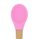 image 4 of Tiny Dining Children's Bamboo Silicone Tip Spoon - Pink