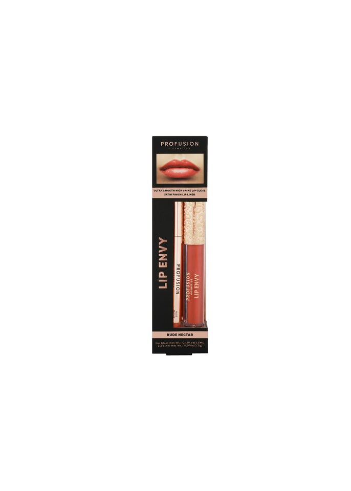 image 1 of Lip Envy Gloss and Lip Liner Duo Nude Nectar | Pink
