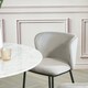 image 3 of Mandy Dining Chair - Crib 5 (Pack of 2) - Velvet - L48 x W46.2 x H75.5 cm - Light Grey | Grey