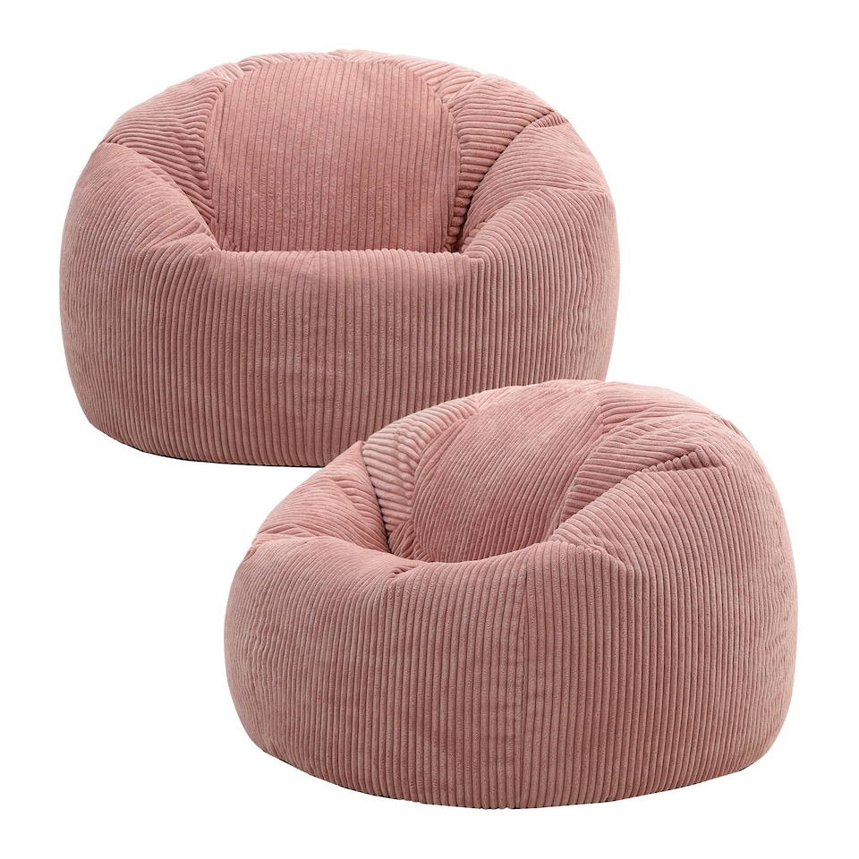 image 1 of icon Kingston Classic Beanbag Corduroy Dawn Pink Set of 2 Pink