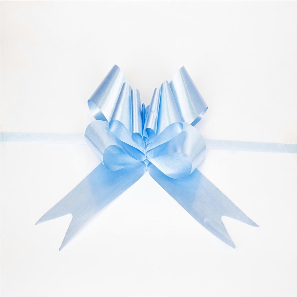 image 1 of 60pcs 50mm Pale Blue Pull Bows