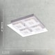image 4 of Designer Brushed Chrome LED Bathroom Light with Glass Insets | Silver