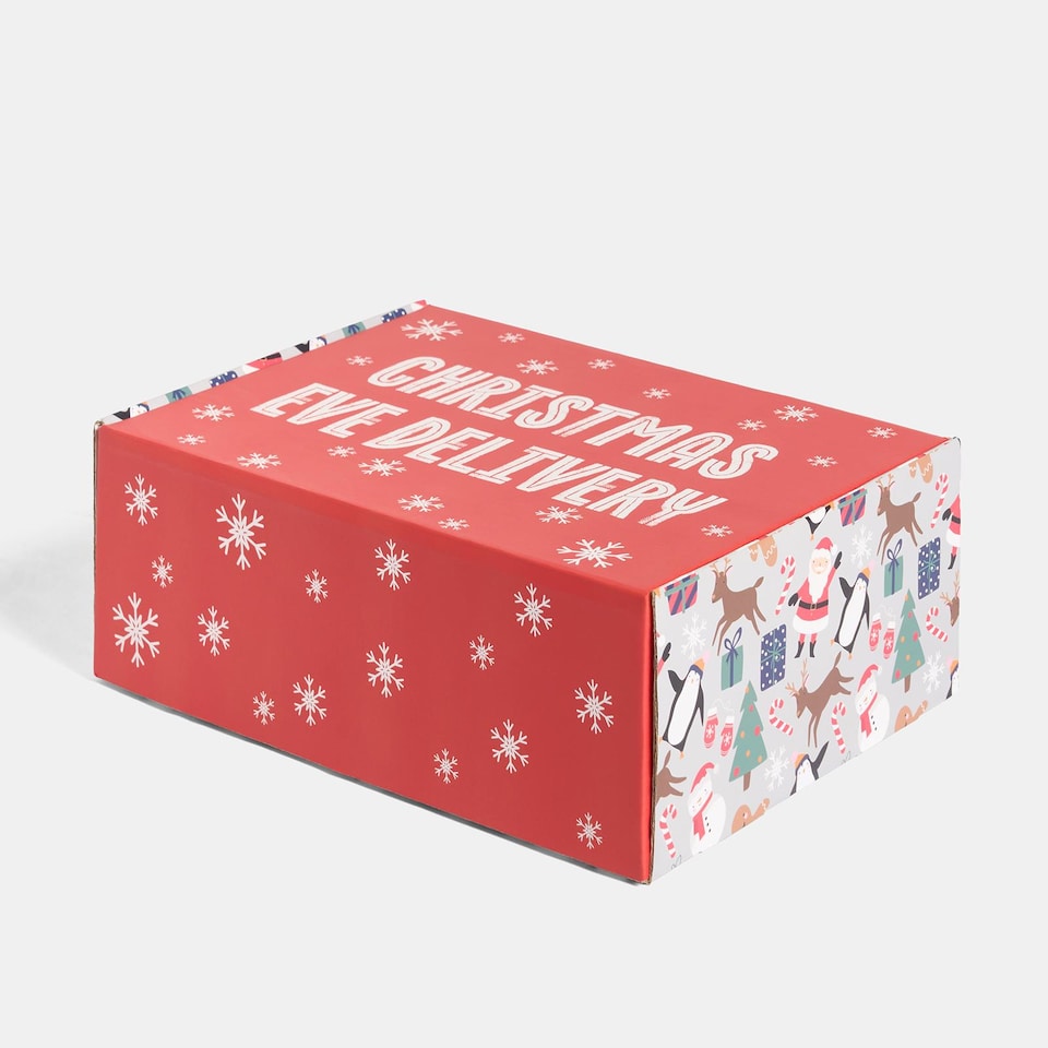 image 1 of OHS Xmas Eve Box Reusable Festive Gift Paper Packaging