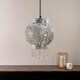 image 3 of ValueLights Bazaar Moroccan Silver Lamp Shade Acrylic Droplets Silver
