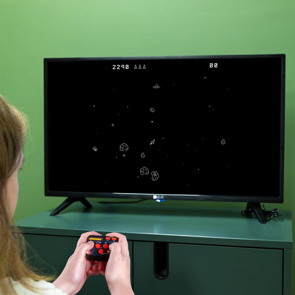 image 1 of Asteroids Plug & Play HDMI Arcade Console with Wireless Controller