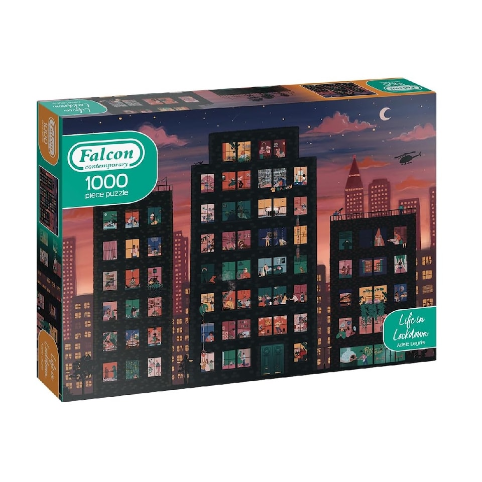 Falcon Contemporary Life In Lockdown 1000 Piece Jigsaw Puzzle