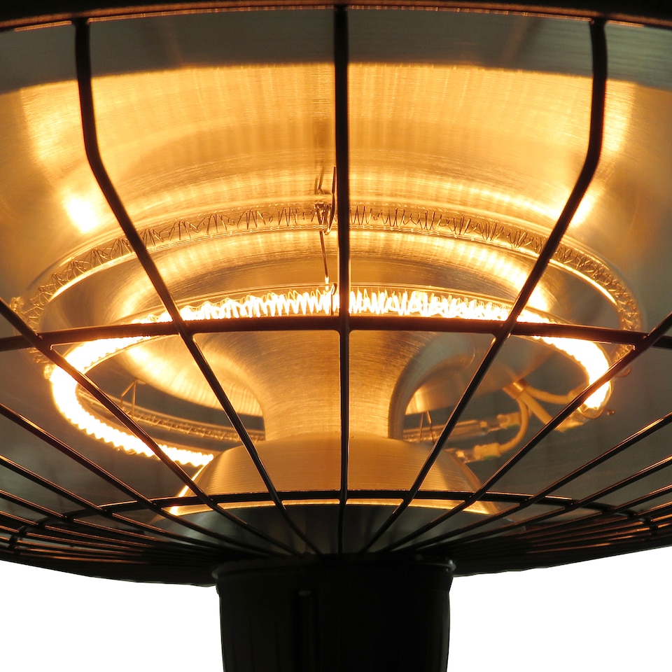 image 1 of Outsunny Adjustable Infrared Halogen Ceiling Mounted Light Heater 10002500W