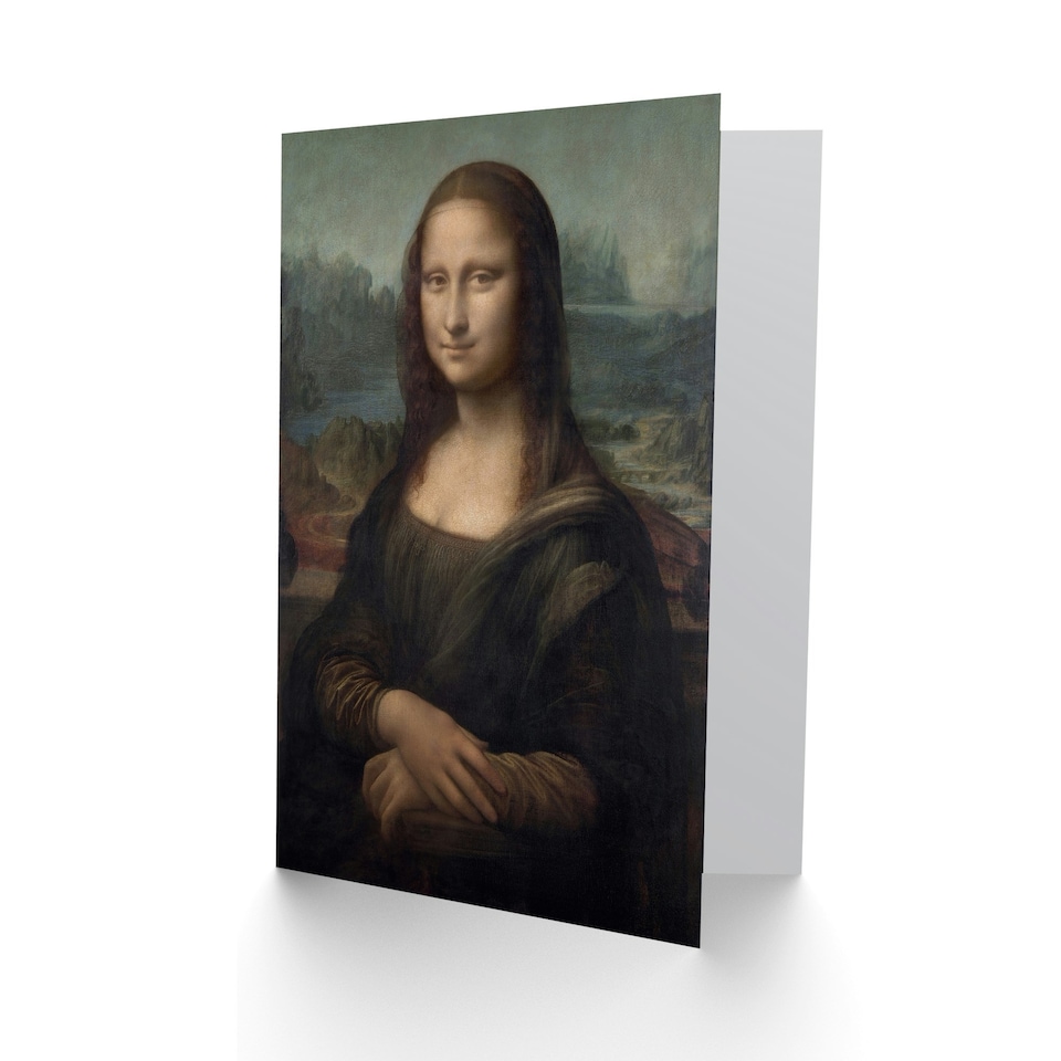 image 1 of Leonardo da Vinci Art Card Portrait of Mona Lisa del Giocondo