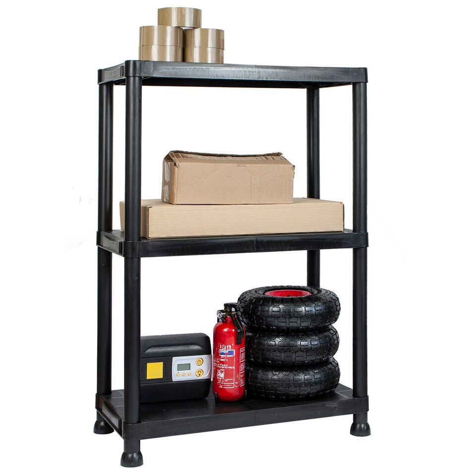 image 1 of TekBox Set of 3x 3 Tier Garage Storage Shelves
