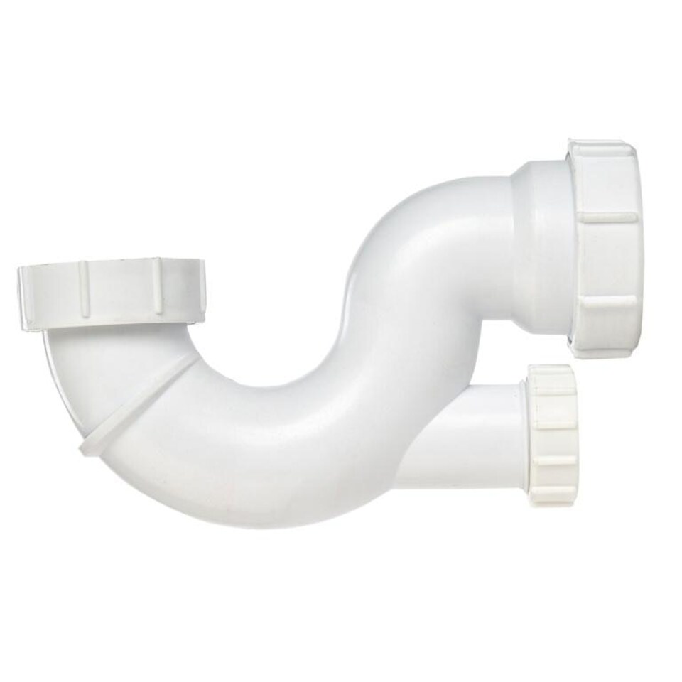 Make Shallow Bath Trap - White - 40mm