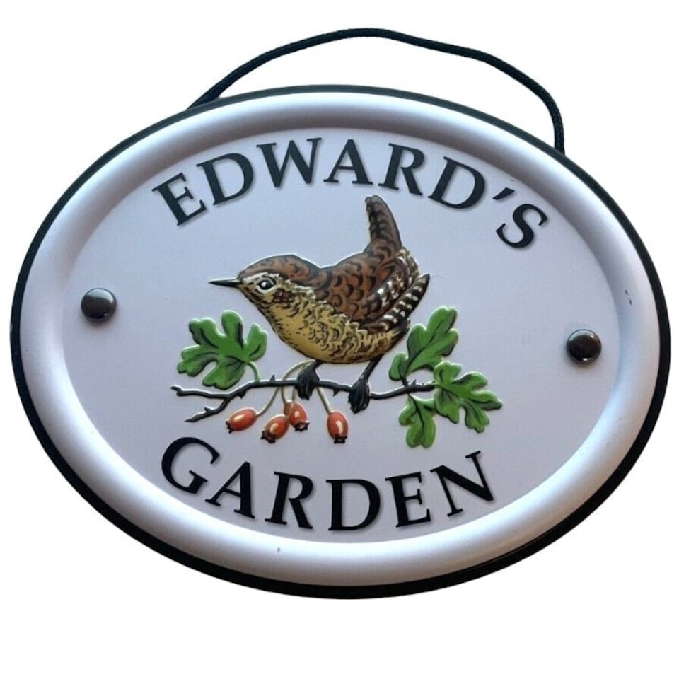 Decorative Bird Garden Sign - Edward