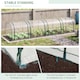 image 7 of Outsunny Tunnel Greenhouse Steel Frame for Garden w Zipper Doors