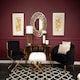 image 4 of Interiors by Premier Modern Black and White Hand Tufted Rug, Geometric Quatrefoil Pattern, Soft Cotton and Wool Blend Area Rug Black