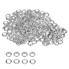 14mm Brass Eyelets with Washers for Arts & DIY Projects - 50 Pcs