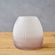 image 3 of Interiors by Premier Small Grey Ombre Glass Vase, Ribbed Glass Vase, Textured Modern Vase, Chic Flower Vase, Grey Glass Vase Grey