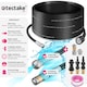 image 2 of Drain cleaning hose set including 2 nozzles and 3 adapters | Black | black | 30 m | 1