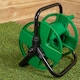 image 3 of Portable Garden Hose Pipe Holder / Reel - Holds up to 30m Hose | Green | Green
