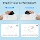 image 6 of Lavio Orthopedic Memory Foam Butterfly Pillow Ergonomic Neck Shoulder Support