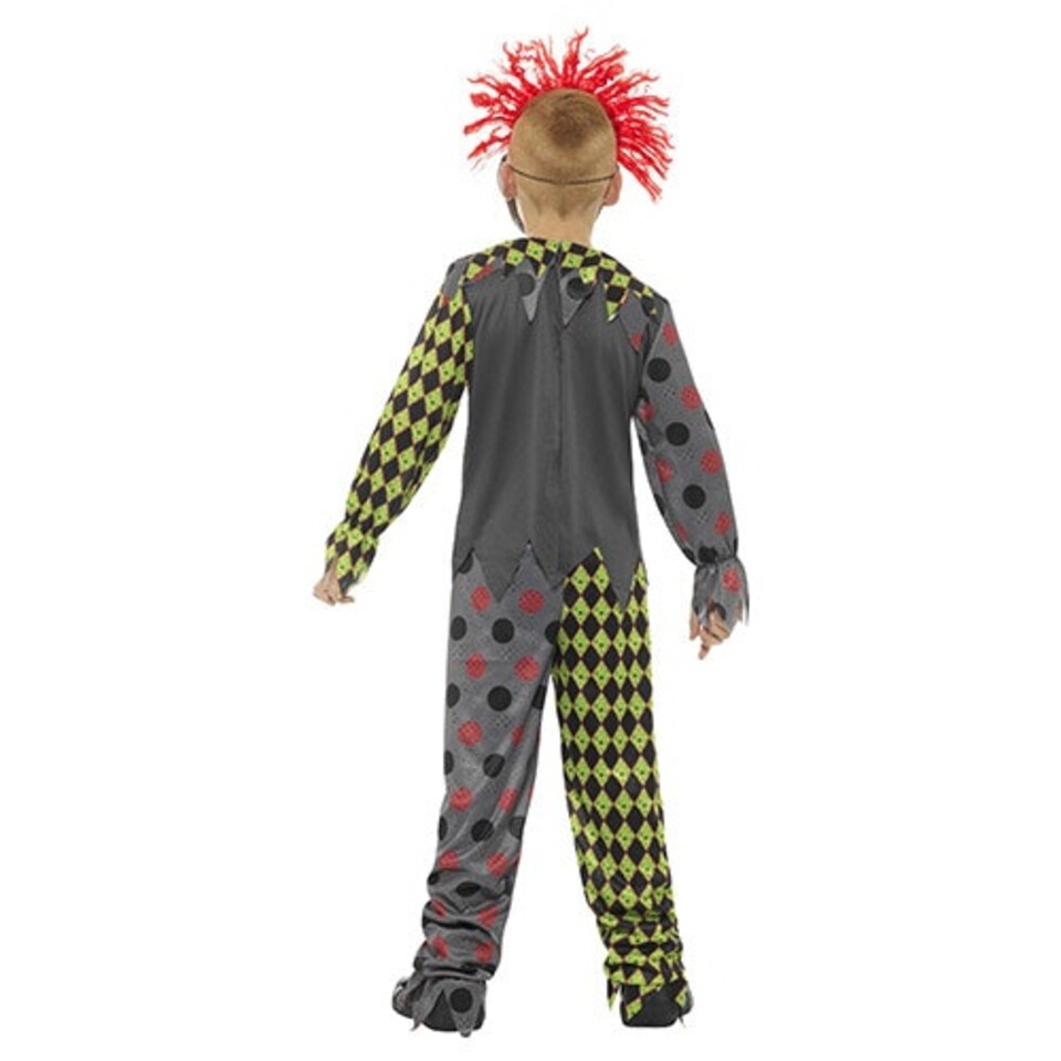 image 1 of Twisted Clown Deluxe Fancy Dress Costume Kids Unisex Small - Age 4-6