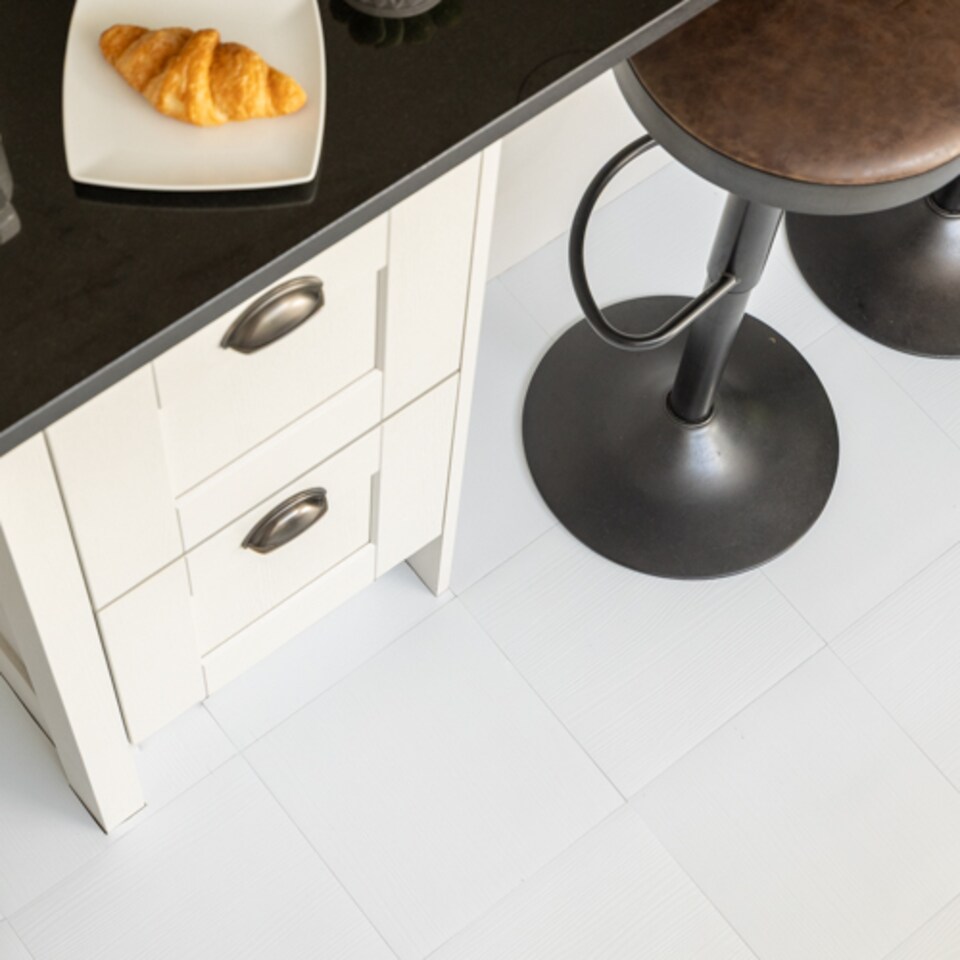 image 1 of d-c-fix Whitewood 30.48 x 30.48cm Self-adhesive Vinyl Floor Tiles Pack 33 (3sqm)