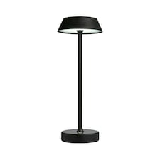 Energize Black LED Rechargeable Desk Table Lamp with Touch Sensor