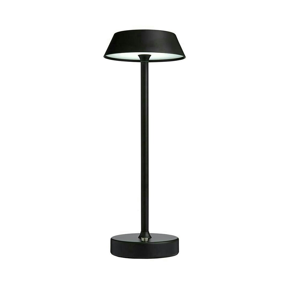 image 1 of Energize Black LED Rechargeable Desk Table Lamp with Touch Sensor