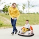image 2 of AIYAPLAY 360° Rotation 12V Kids Bumper Car w/ Remote Control, Orange