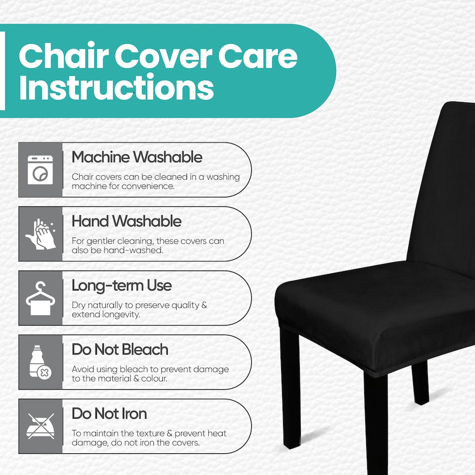 image 1 of Velvet Dining Chair Covers, Spandex High-Back Chair Slipcovers - 220GSM