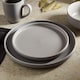 image 2 of Barbary & Oak Avena 16 Piece Dinnerware Set Grey