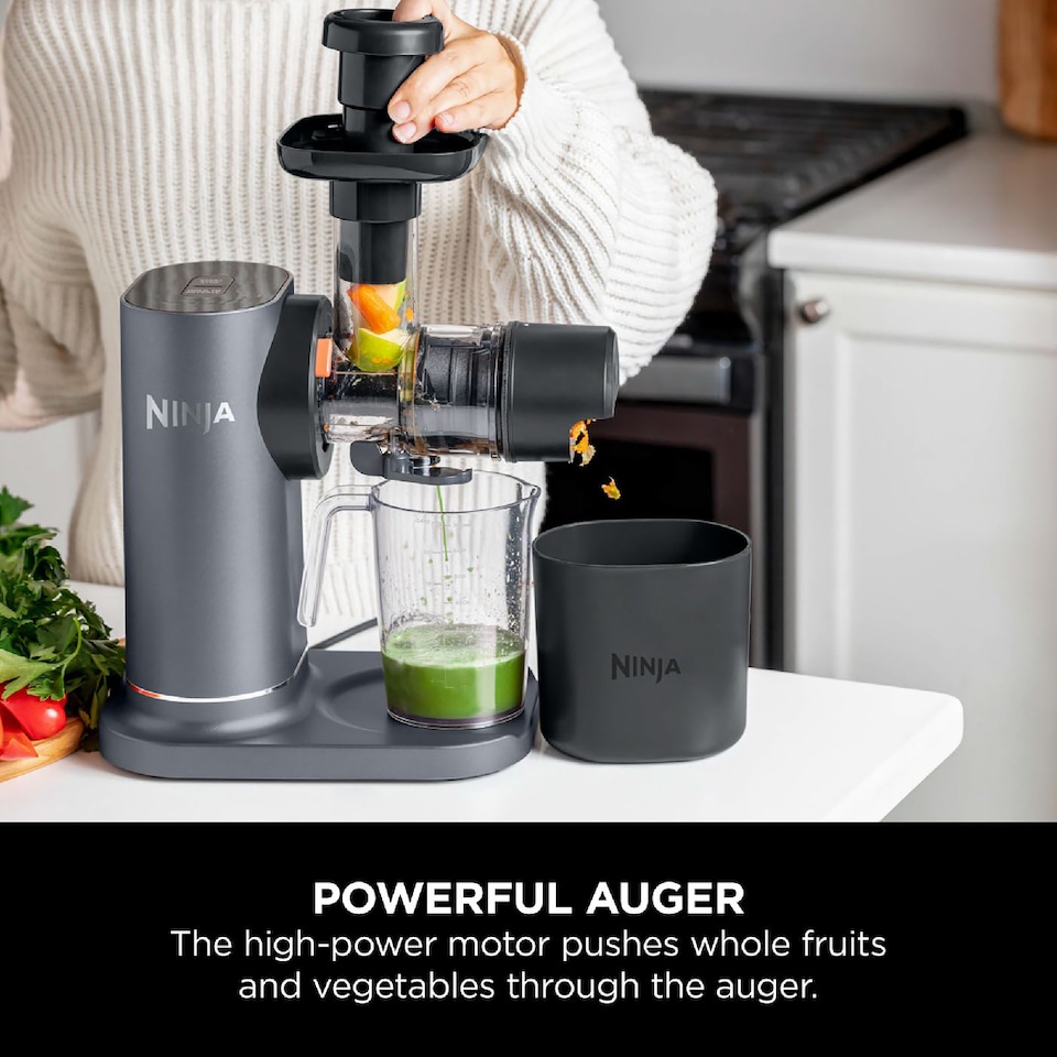 image 1 of Ninja Cold Press Juicer with Anti Clog Filter Black JC151UK