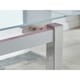 image 4 of Furniturebox Enna White Glass Extending Dining Table