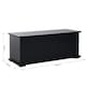 image 3 of HOMCOM Ottoman Storage Box Chest Cabinet Keepsake With Lid Chipboard