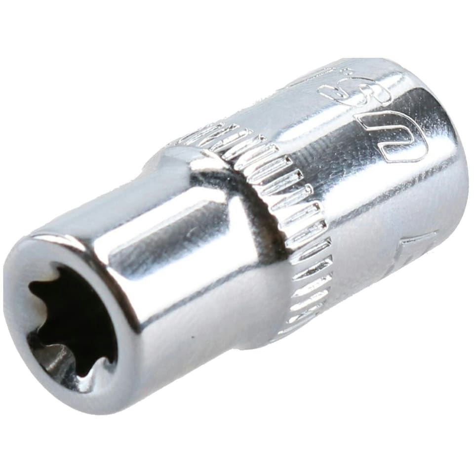image 1 of E7 Female Torx Socket Star Bit 1/4" Drive Standard External Chrome Vanadium