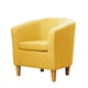 image 1 of Alderwood Fabric Tub Chair - Yellow