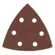 image 6 of Hook Loop Delta Sanding Abrasive Discs Pads 93mm Triangle 80 Grit Medium 5pc