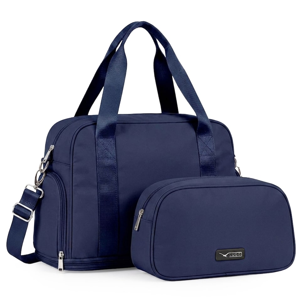 image 1 of Lugg Duffle and Toiletry Bag Set Waterproof Expandable Cabin Size 2 Piece