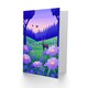 image 2 of Wildflower Meadow Deer Purple Forest Graphic Birthday Greeting Card