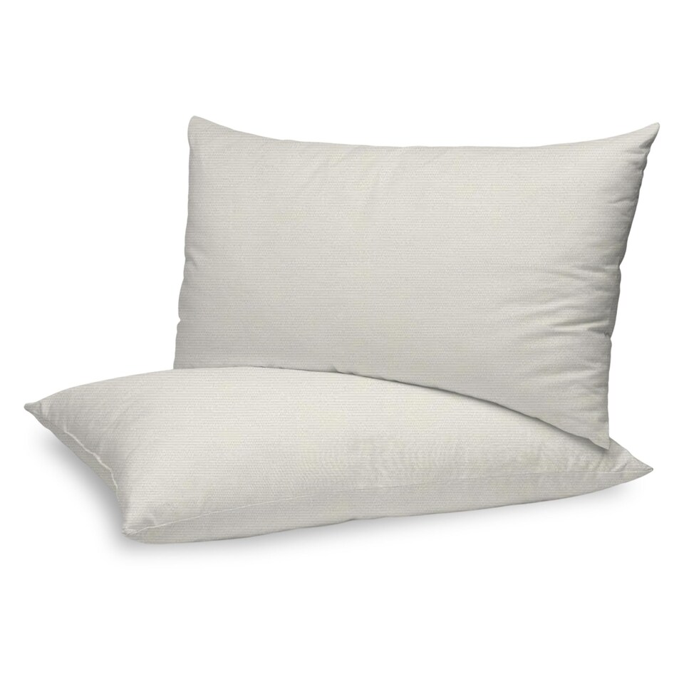 image 1 of Covers&All Sunbrella Lumbar Pillows Set of 2, Rectangle 12 in x 18 in, Canvas Natural