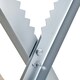 image 6 of DURHAND Saw Horse Steel Support Heavy Duty Foldable Design Sawtooth, Silver