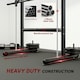 image 6 of HOMCOM Adjustable Squat Rack with Pull Up Bar and Barbell Bar for Home Gym