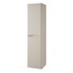 image 1 of Bathroom Wall Hung 2-Door Tall Storage Unit 350mm Wide x 330mm Deep - Cashmere - (Arch) | Grey | Grey | 1