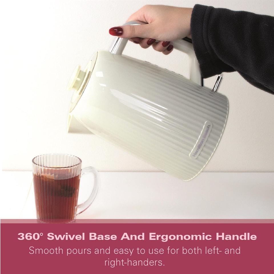 image 1 of Hamilton Beach Miami 1.7L Kettle Sand